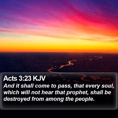 Acts 3:23 KJV Bible Verse Image