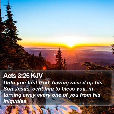 Acts 3:26 KJV Bible Verse Image