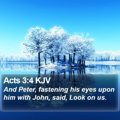 Acts 3:4 KJV Bible Verse Image