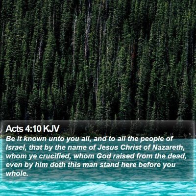 Acts 4:10 KJV Bible Verse Image