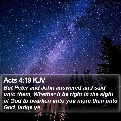 Acts 4:19 KJV Bible Verse Image
