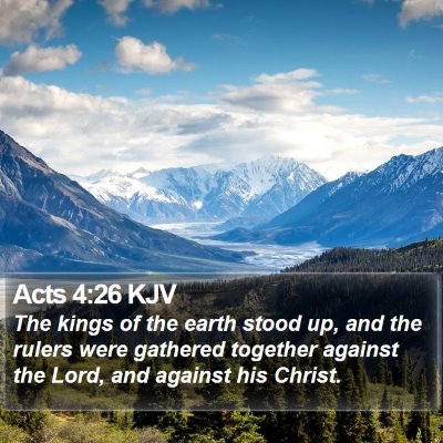 Acts 4:26 KJV Bible Verse Image