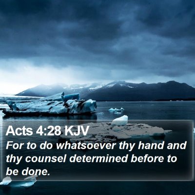 Acts 4:28 KJV Bible Verse Image