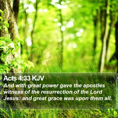 Acts 4:33 KJV Bible Verse Image