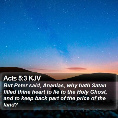 Acts 5:3 KJV Bible Verse Image