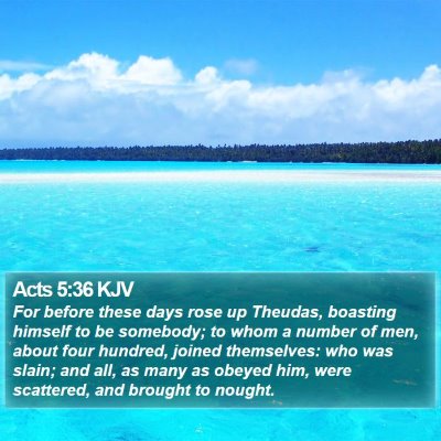 Acts 5:36 KJV Bible Verse Image