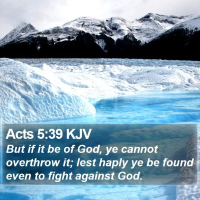 Acts 5:39 KJV Bible Verse Image