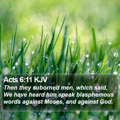 Acts 6:11 KJV Bible Verse Image