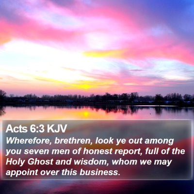 Acts 6:3 KJV Bible Verse Image