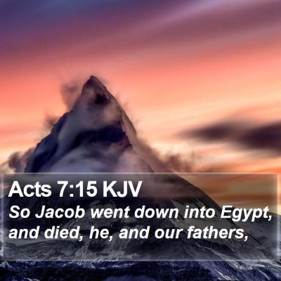 Acts 7:15 KJV Bible Verse Image