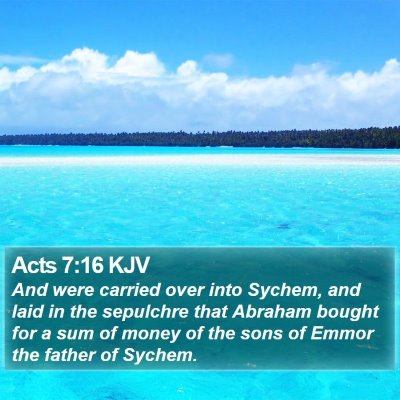 Acts 7:16 KJV Bible Verse Image