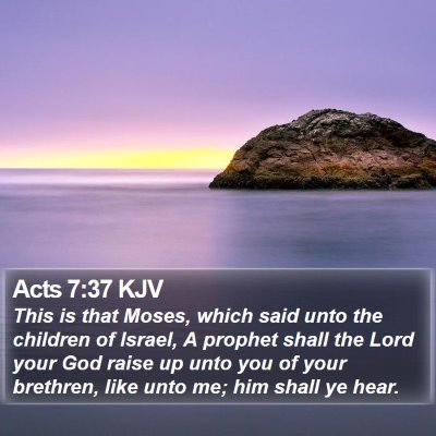 Acts 7:37 KJV Bible Verse Image
