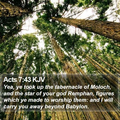 Acts 7:43 KJV Bible Verse Image
