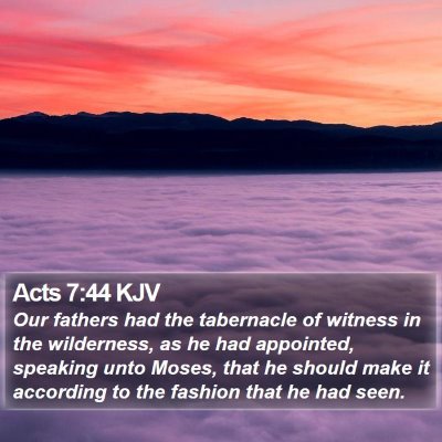 Acts 7:44 KJV Bible Verse Image