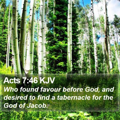Acts 7:46 KJV Bible Verse Image