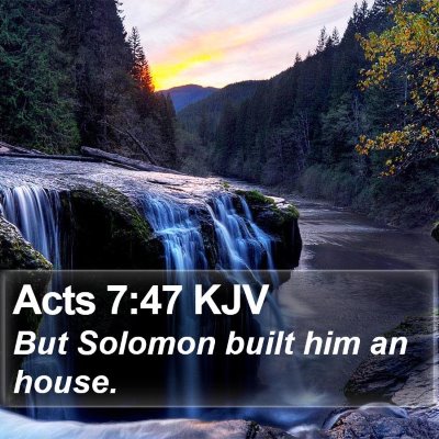 Acts 7:47 KJV Bible Verse Image