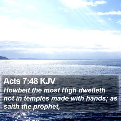 Acts 7:48 KJV Bible Verse Image