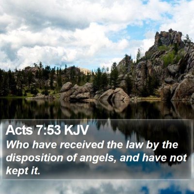 Acts 7:53 KJV Bible Verse Image