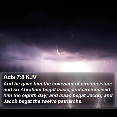 Acts 7:8 KJV Bible Verse Image