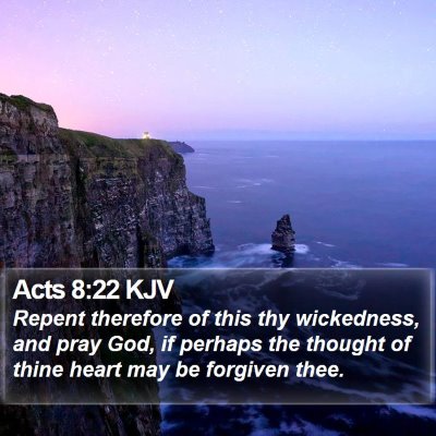Acts 8:22 KJV Bible Verse Image