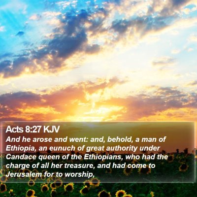 Acts 8:27 KJV Bible Verse Image