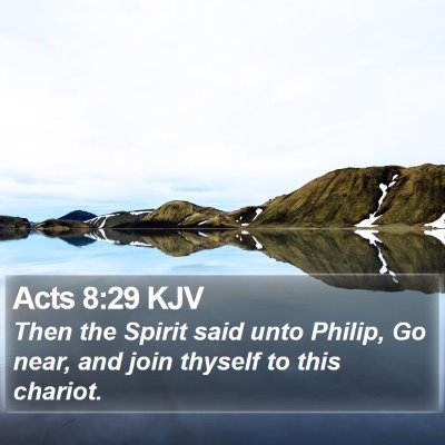 Acts 8:29 KJV Bible Verse Image