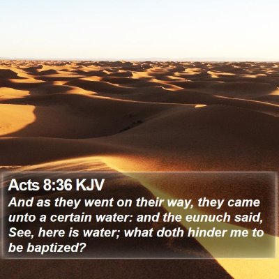 Acts 8:36 KJV Bible Verse Image