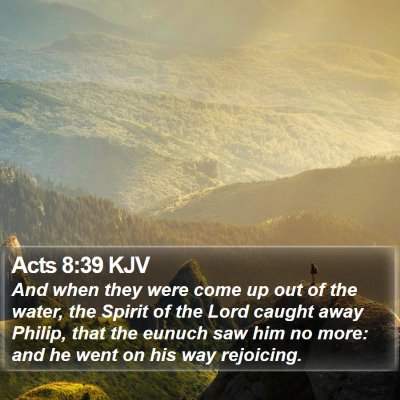 Acts 8:39 KJV Bible Verse Image