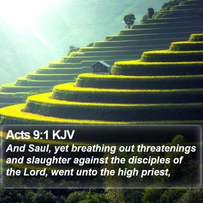 Acts 9:1 KJV Bible Verse Image