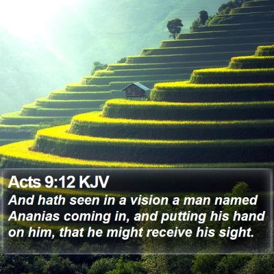 Acts 9:12 KJV Bible Verse Image