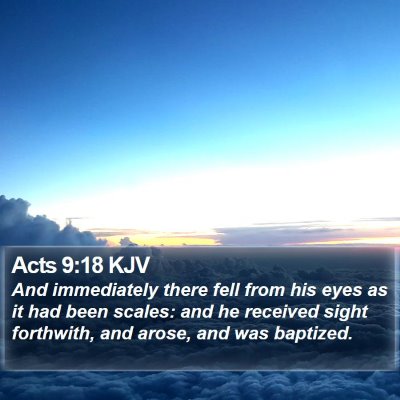 Acts 9:18 KJV Bible Verse Image