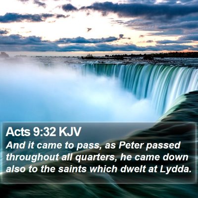 Acts 9:32 KJV Bible Verse Image