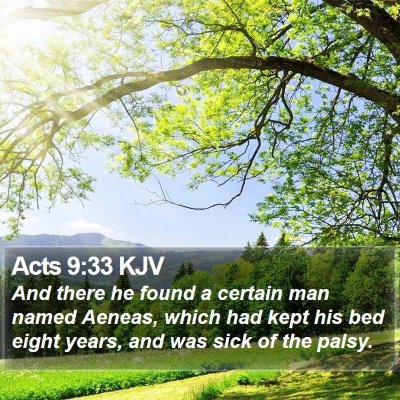 Acts 9:33 KJV Bible Verse Image