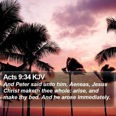 Acts 9:34 KJV Bible Verse Image