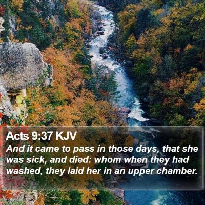 Acts 9:37 KJV Bible Verse Image