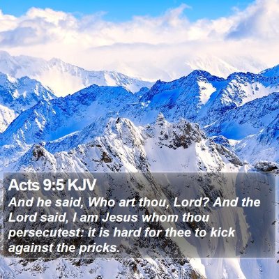 Acts 9:5 KJV Bible Verse Image