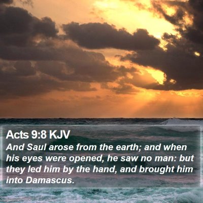 Acts 9:8 KJV Bible Verse Image