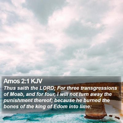 Amos 2:1 KJV Bible Verse Image