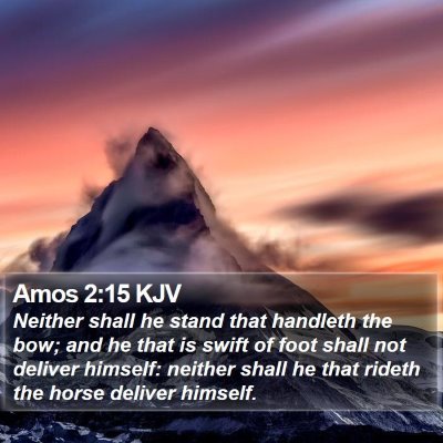 Amos 2:15 KJV Bible Verse Image