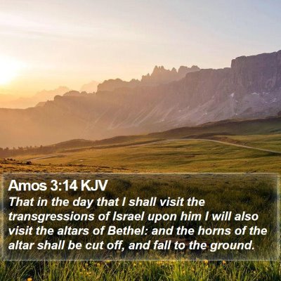 Amos 3:14 KJV Bible Verse Image