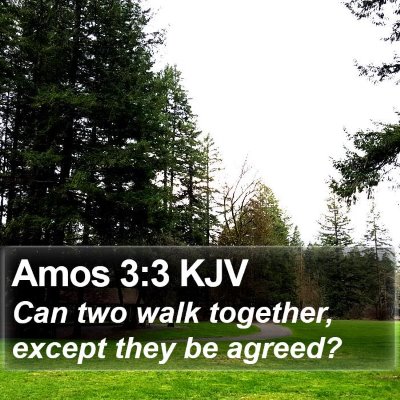 Amos 3:3 KJV Bible Verse Image