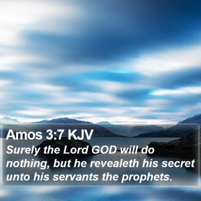 Amos 3:7 KJV Bible Verse Image