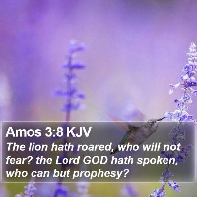 Amos 3:8 KJV Bible Verse Image
