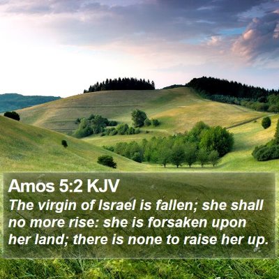 Amos 5:2 KJV Bible Verse Image