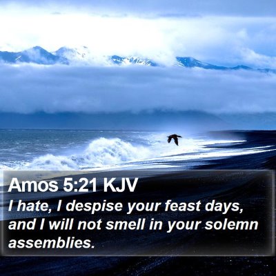 Amos 5:21 KJV Bible Verse Image