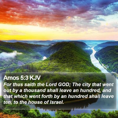 Amos 5:3 KJV Bible Verse Image