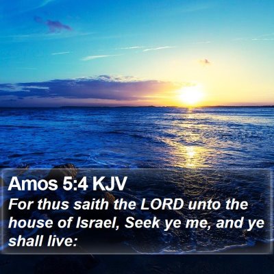 Amos 5:4 KJV Bible Verse Image