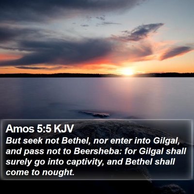 Amos 5:5 KJV Bible Verse Image