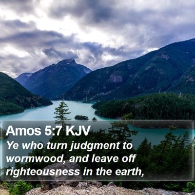 Amos 5:7 KJV Bible Verse Image