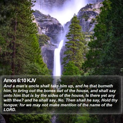 Amos 6:10 KJV Bible Verse Image